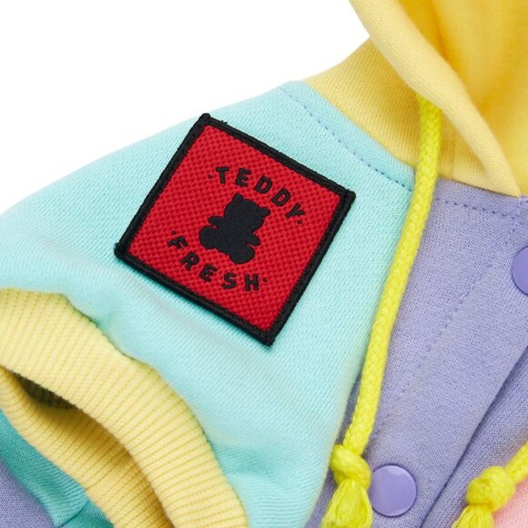 Teddy Fresh Pet Hoodie Pastel Colorblock - Size XL - 2021 2nd Edition - Picture 6 of 10